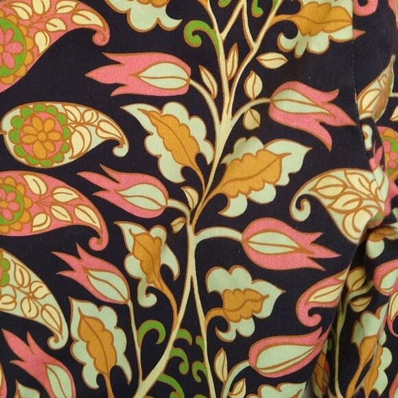 Zara Retro 70s Flare Paisley Print Pants Size S Boho Vintage Style - Picture 10 of 16